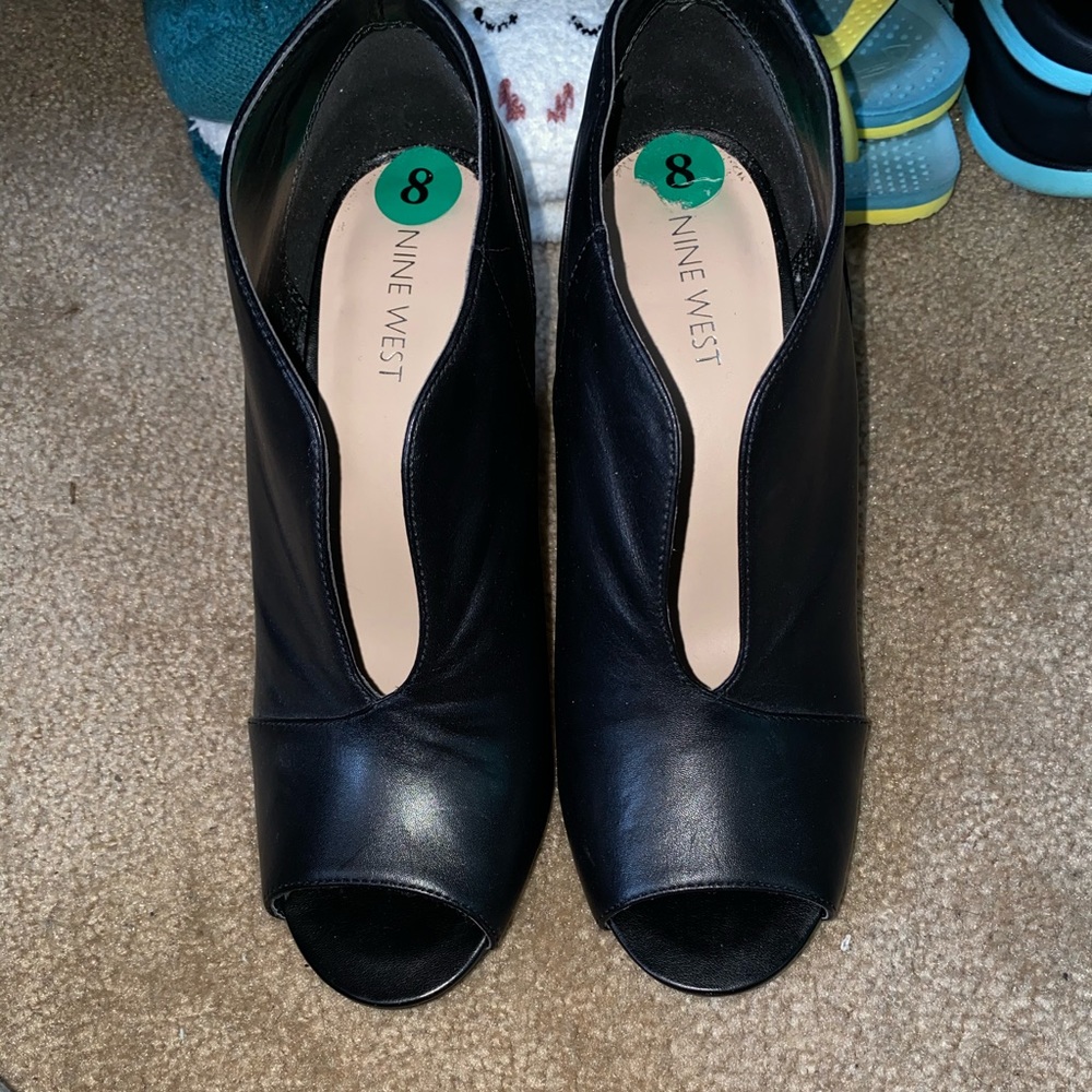 Nine West open toe booties